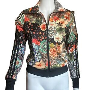 Adidas X Farmrio‎ Jardin Agartha Track Jacket Full Zip 3 Stripe Athleisure XS